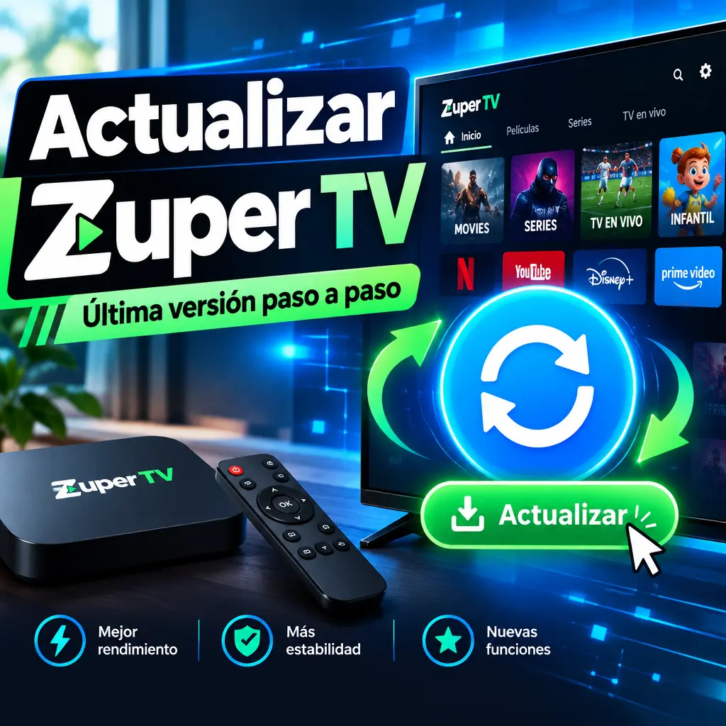 Cómo actualizar Zuper TV a la última versión